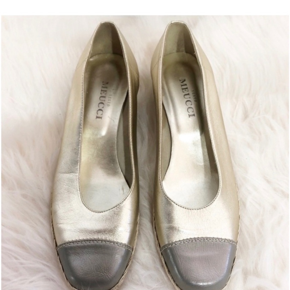 Neiman Marcus Square toe, wedge heal